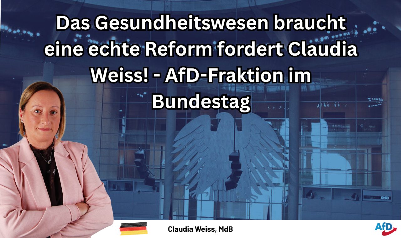 claudia weiss Bundestag - Gesundheitssystem